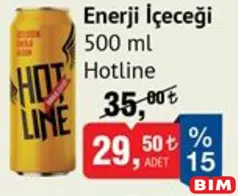 HOTLİNE ENERJİ İÇECEĞİ 500 ML
